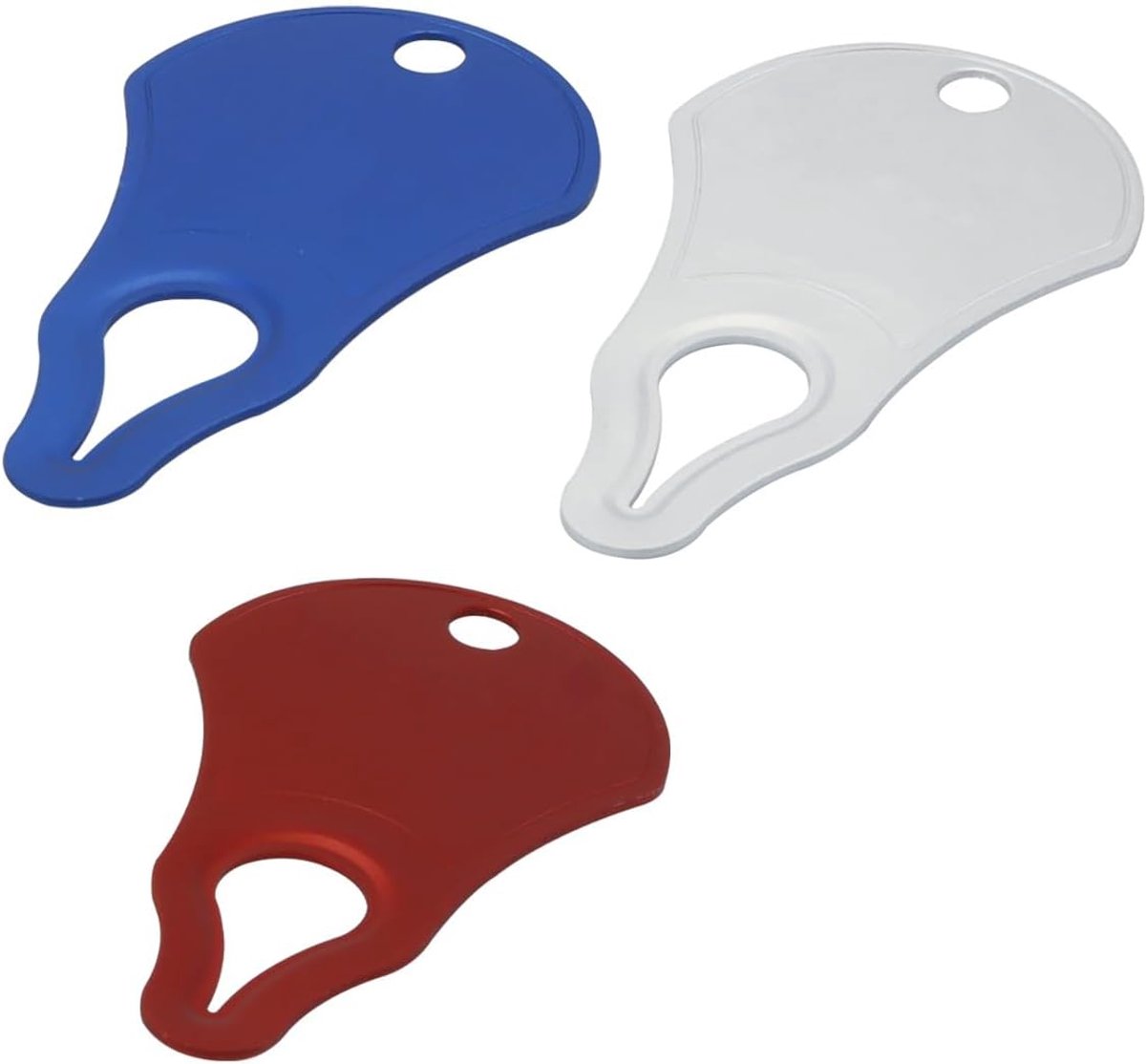 3 stuks aluminiumlegering tekenverwijderaar voor huisdieren lichtgewicht compact 6,4 cm x 3,8 cm x 0,1 cm 5 g rood blauw zilver