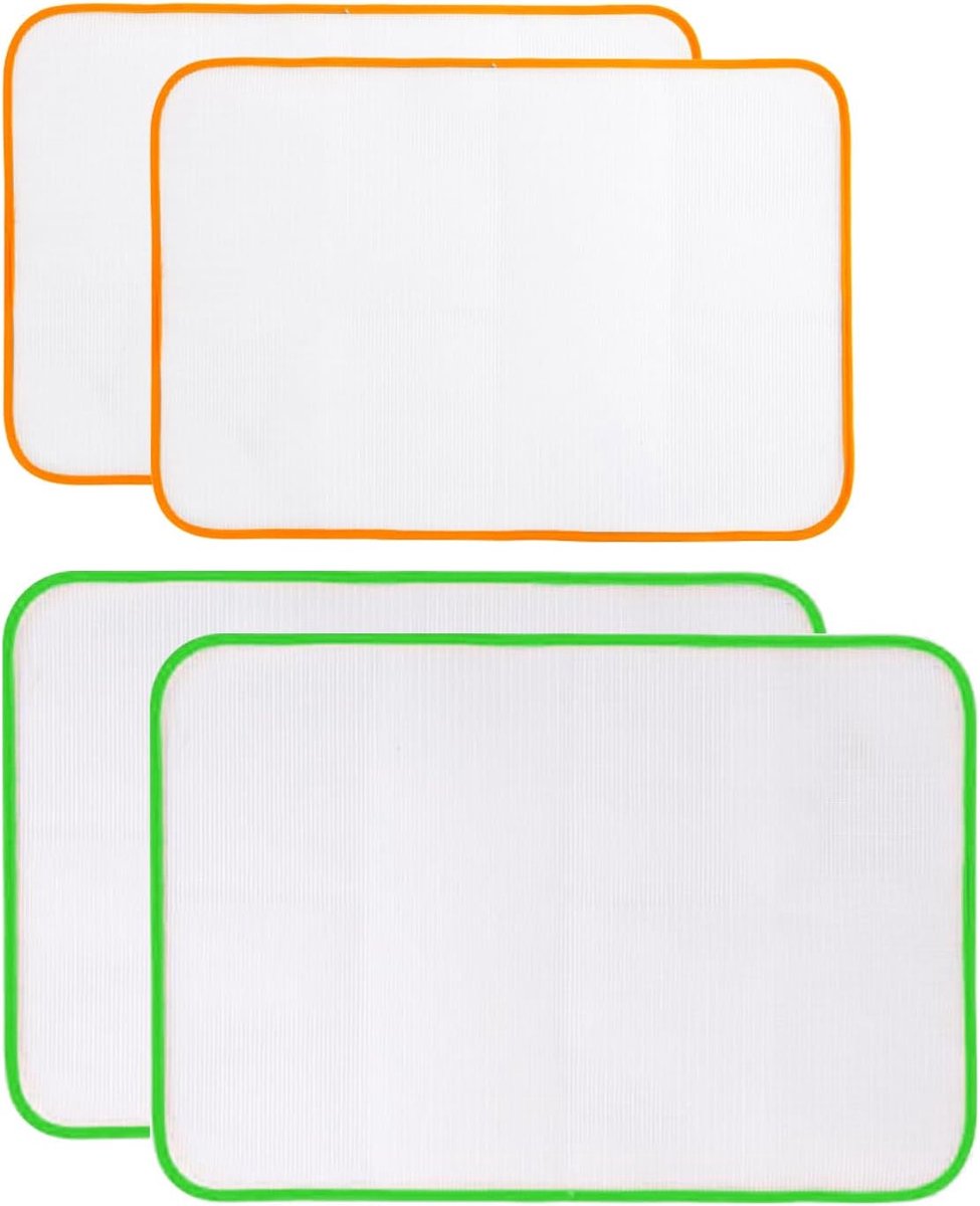 4 stuks warmte-isolerende netmatten, hittebestendige netmatten, beschermingsnet voor het strijken van kleding, strijkmat, accessoires voor het strijken van kleding