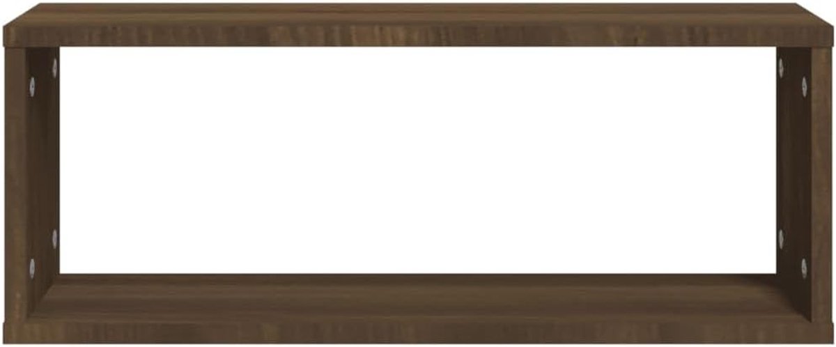 slaapkamer decoratie zwevend badkamerrek zwevend rek kubusrekken 6 stuks bruin eiken 60 x 15 x 23 cm houtmateriaal voor woonkamer keuken kantoor badkamer