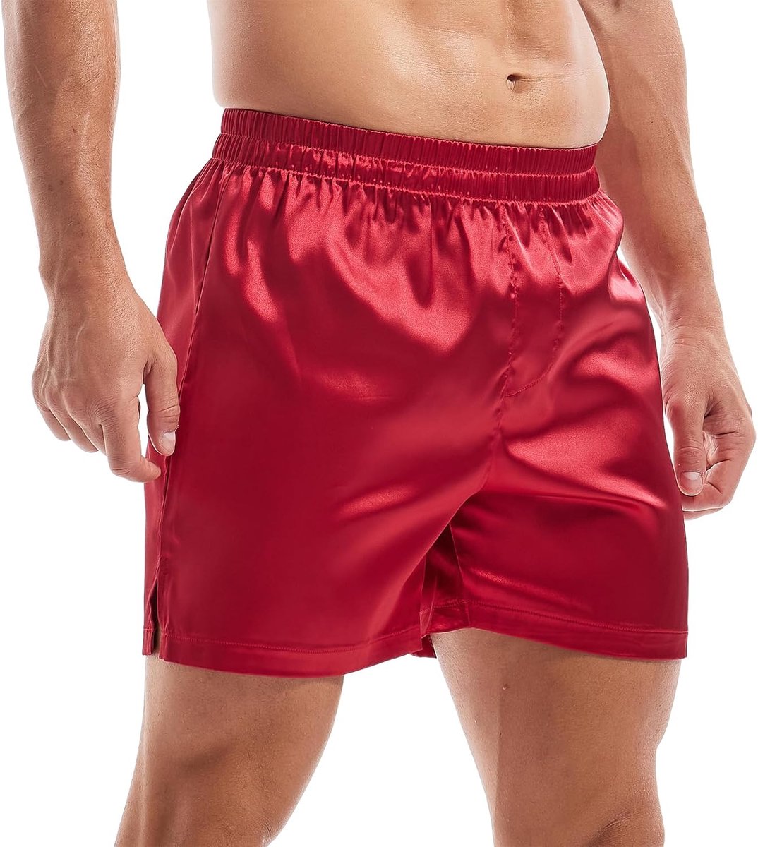 Coulee Satijnen slaapshorts heren nachtkleding boxershorts