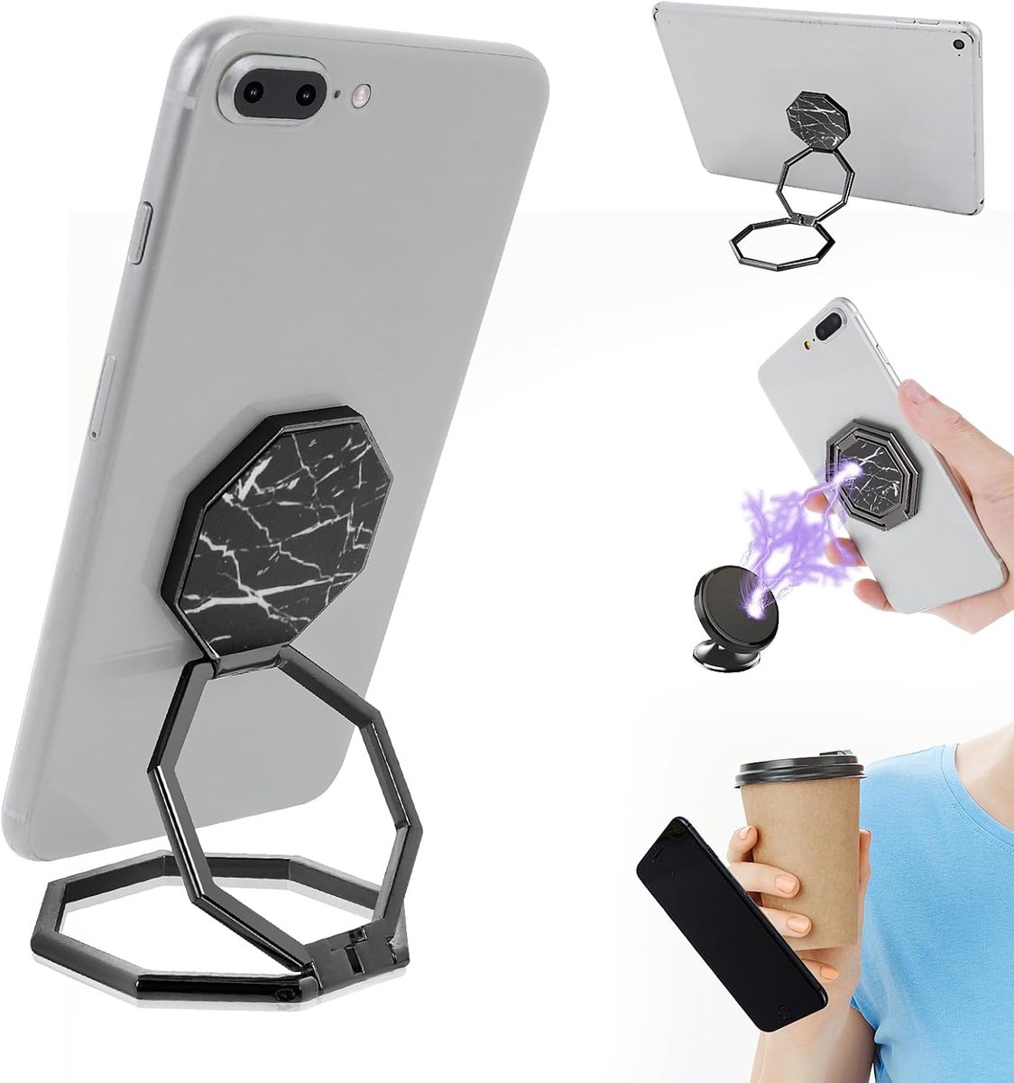 zelfklevende 360 graden telefoonringhouder