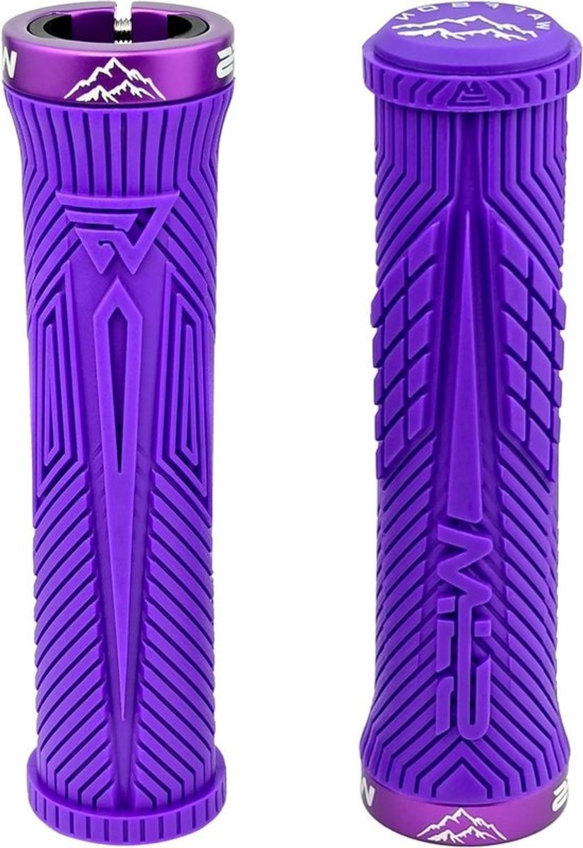 Fiets Stuurgrepen - Handvatten Fiets MTB Grepen - Comfortabel Fietsen - Ergonomisch Ontwerp - 22mm ID - Paars
