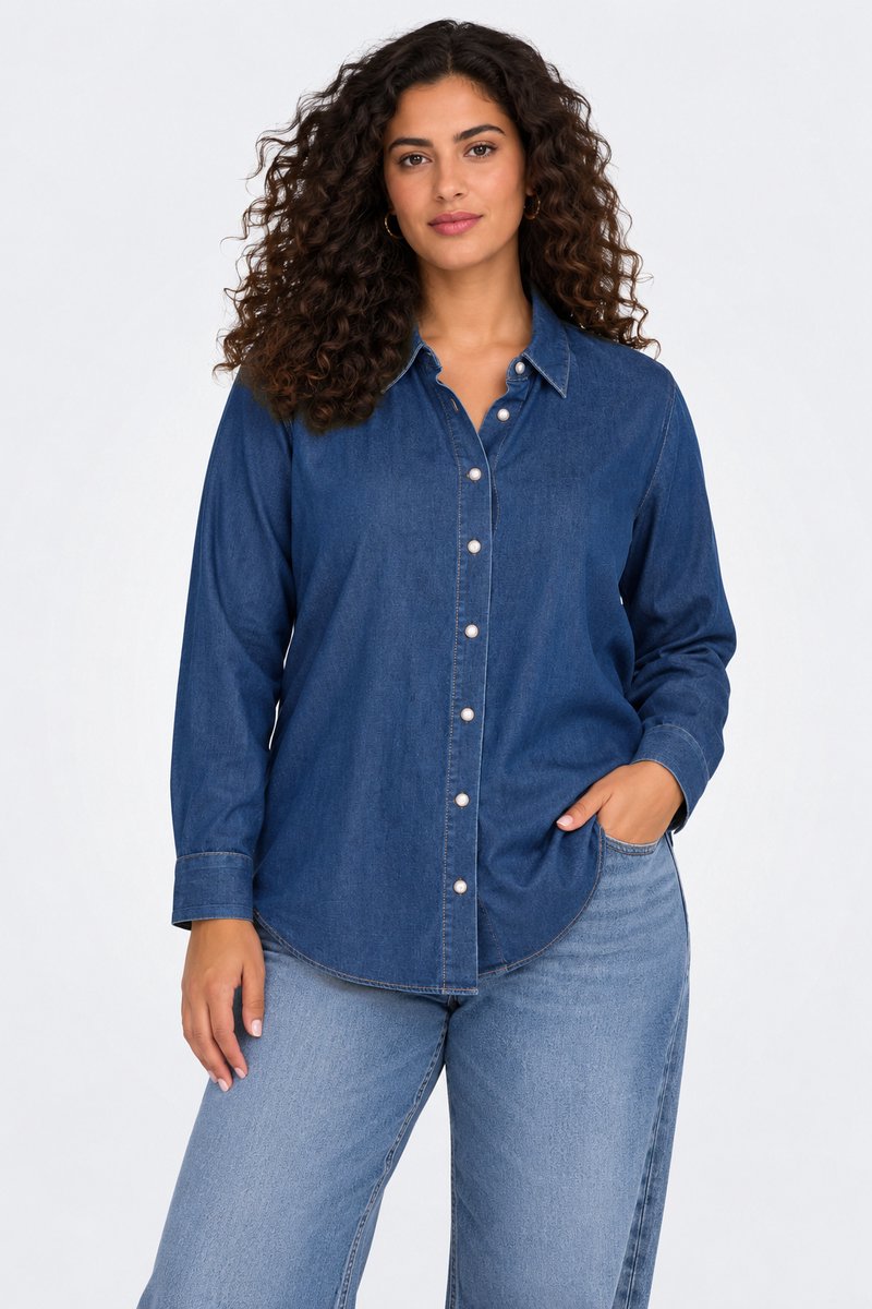 YEST CURVE Fanny - Dark Blue Denim - maat 2(50)