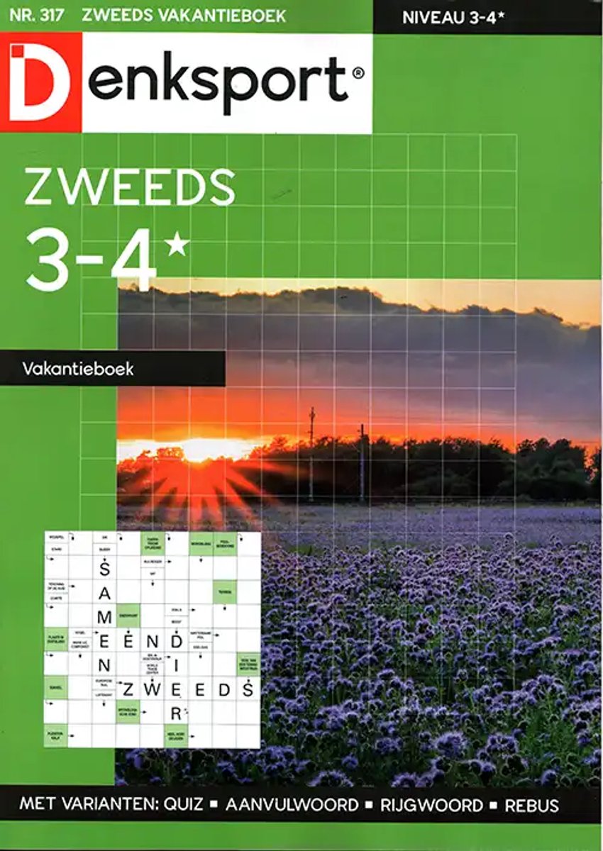 Denksport Zweeds Vakantieboek - 3-4* 317 2026