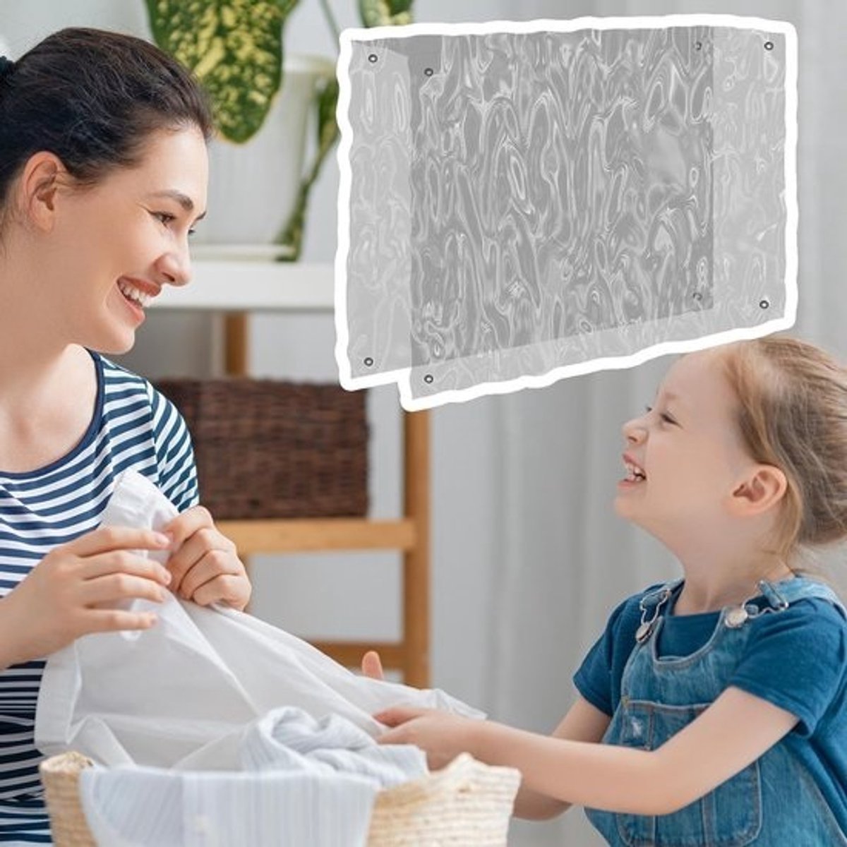 Kledingrek Hoes - Droogrek Beschermhoes - Kleding Drogen - Waterdicht PVC Materiaal - 100x55x105cm - Transparant