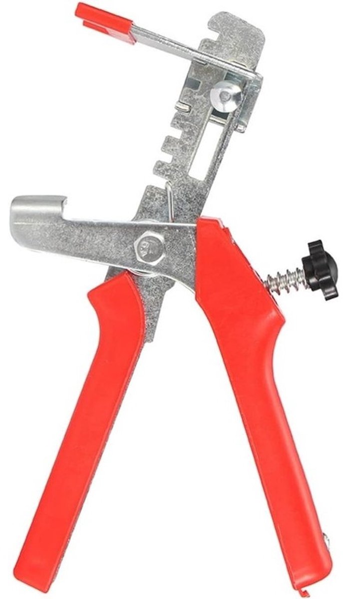 Tegel nivelleer tang - Tegelzetter tang Tegelgereedschap - Tegels plaatsen - Arbeidsbesparend ontwerp - 23 cm - Rood