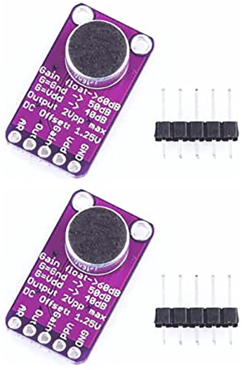 2 stks MAX9814 Electret MIC Microfoon Versterker Module Auto Gain Controle voor Arduino