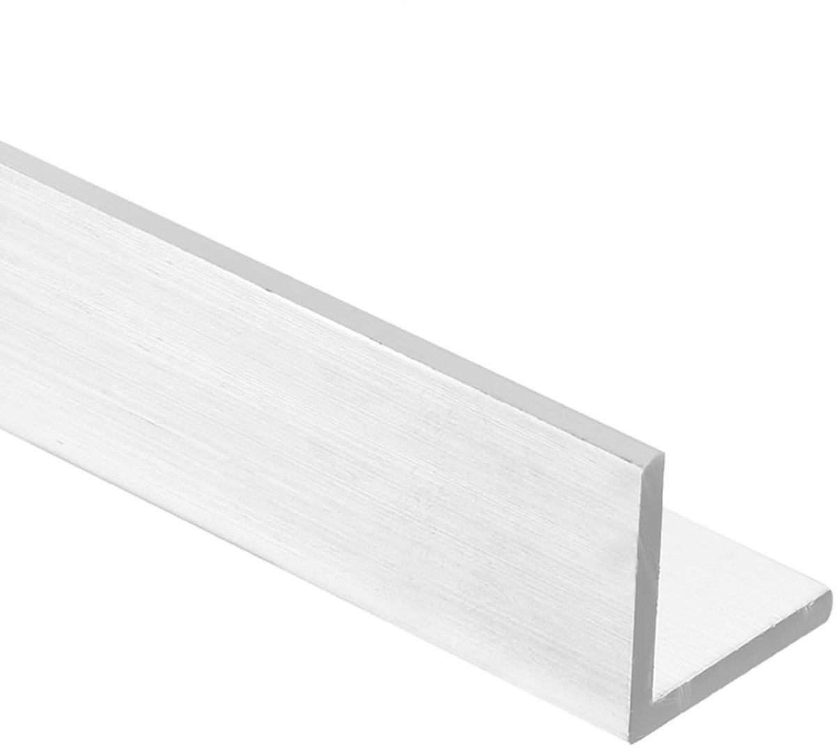 Hoekig aluminium profiel, 29,5 x 2,5 x 2,5 x 2,3 cm, hoekig aluminium, zilverkleurig, 6061 Temper T6 voor doe-het-zelfprojecten en industriële bouw