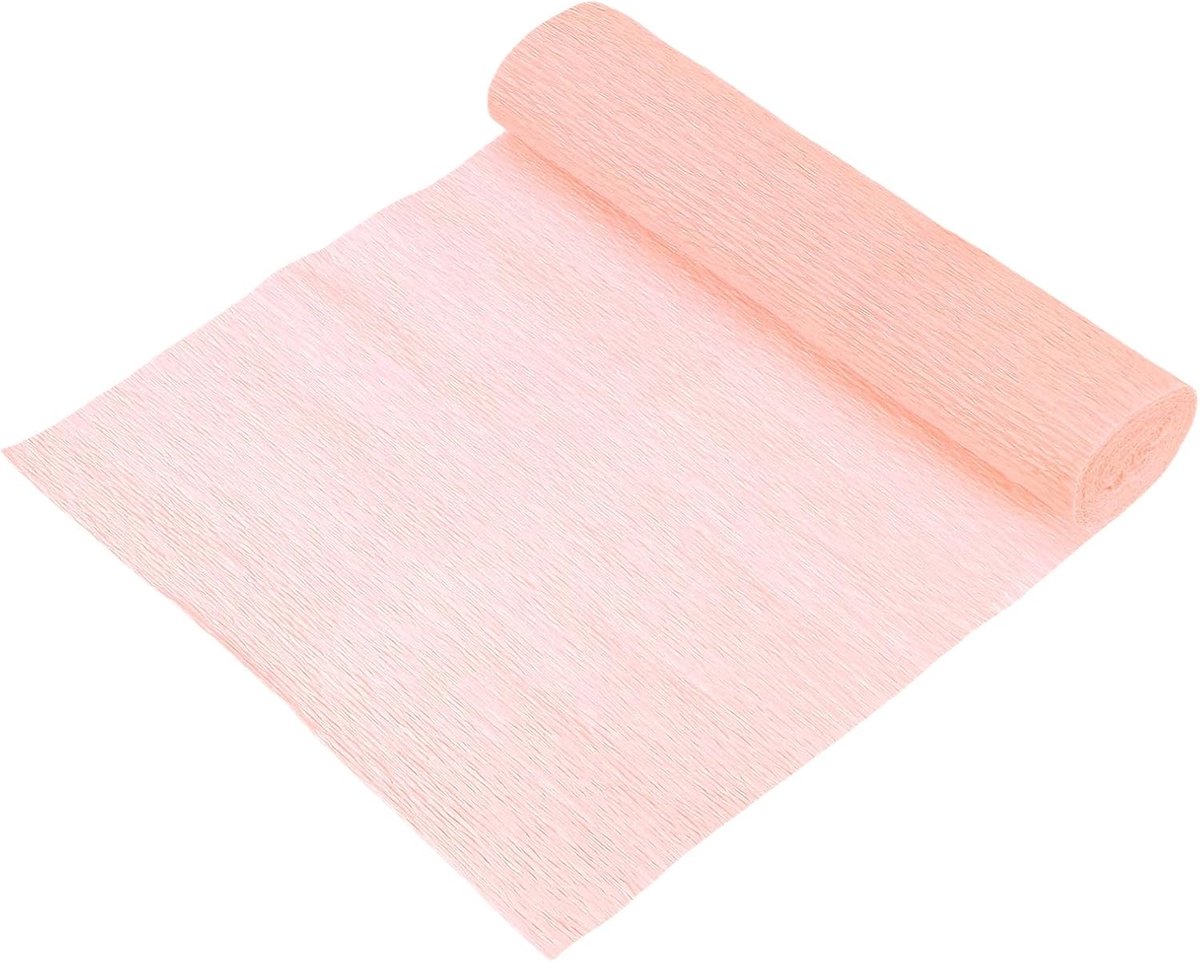 Crêpepapier, 25,4 x 248 cm breed, bloemenstrepen van crêpepapier, voor knutselen, bloemenverpakkingen, verjaardagen, bruiloften, champagne