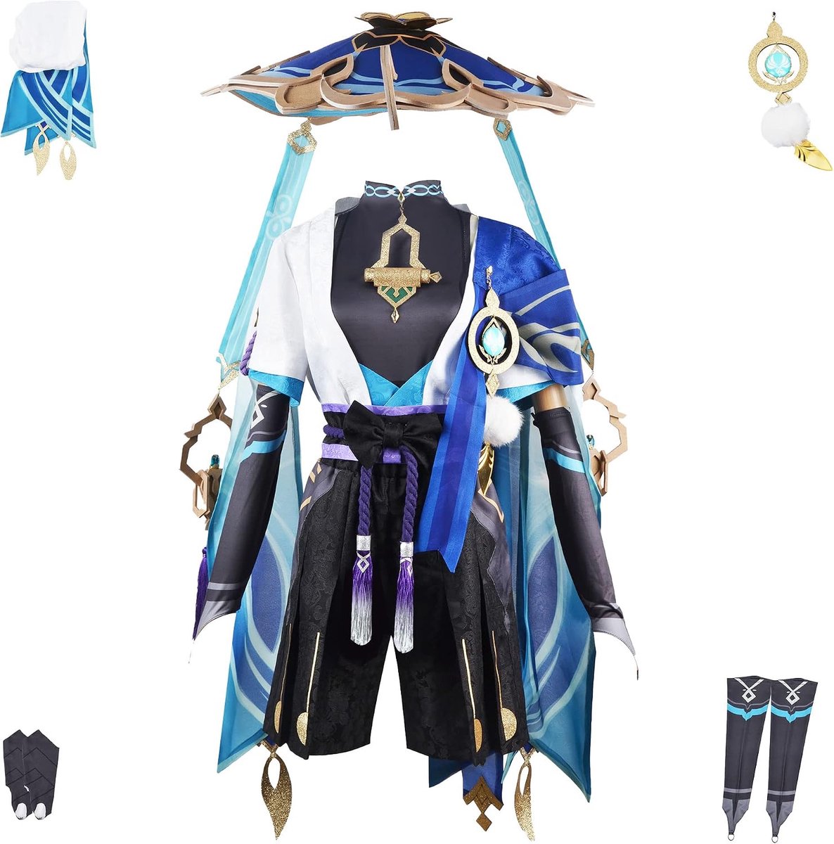 Impact Cosplay kostuum, verbeterde versie met hoogwaardige stoffen, accessoires en pasvorm