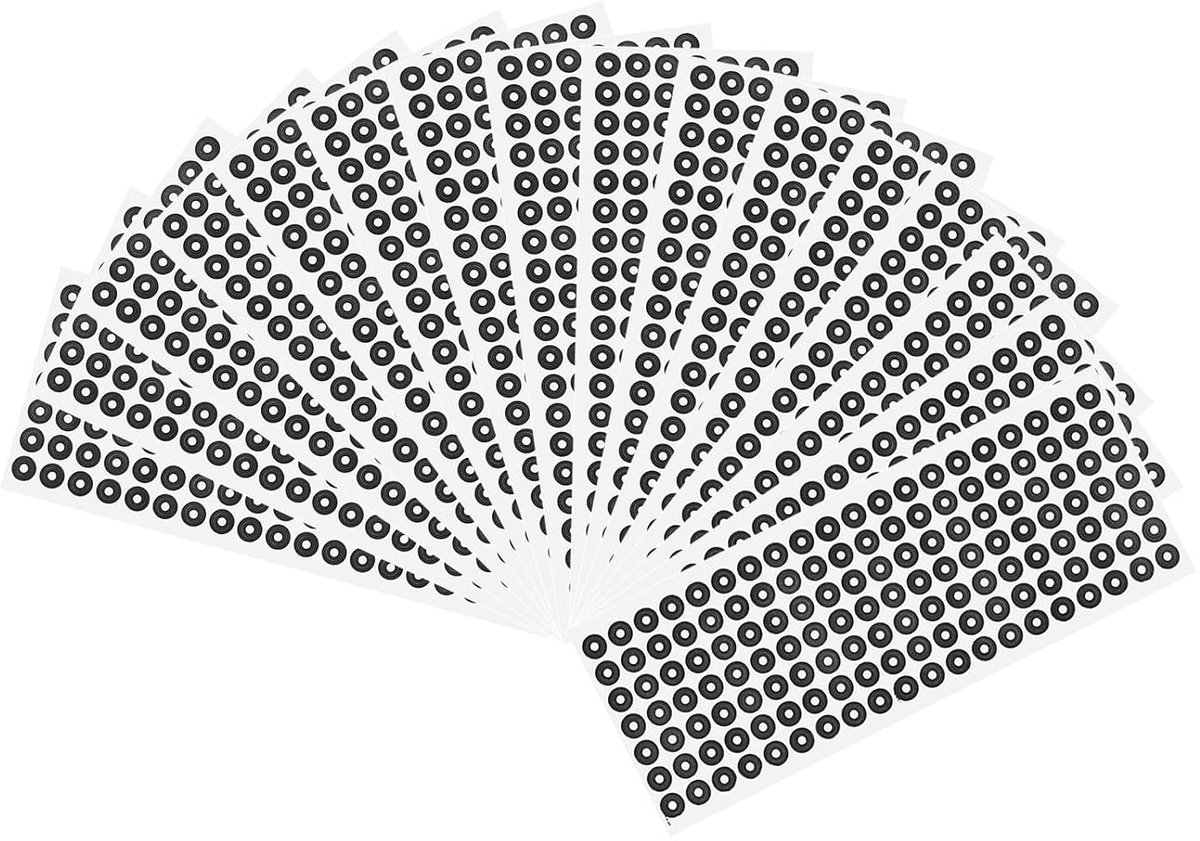 3D-scanner-markers, 2 mm, 3D-scanningpunten, 3D-trackingpunten, referentiepunten, 3D, doelwit, diffuse reflectiemarkers voor 3D-scanners, Motion Capture-systemen, 2 x 4 mm, 3000 stuks