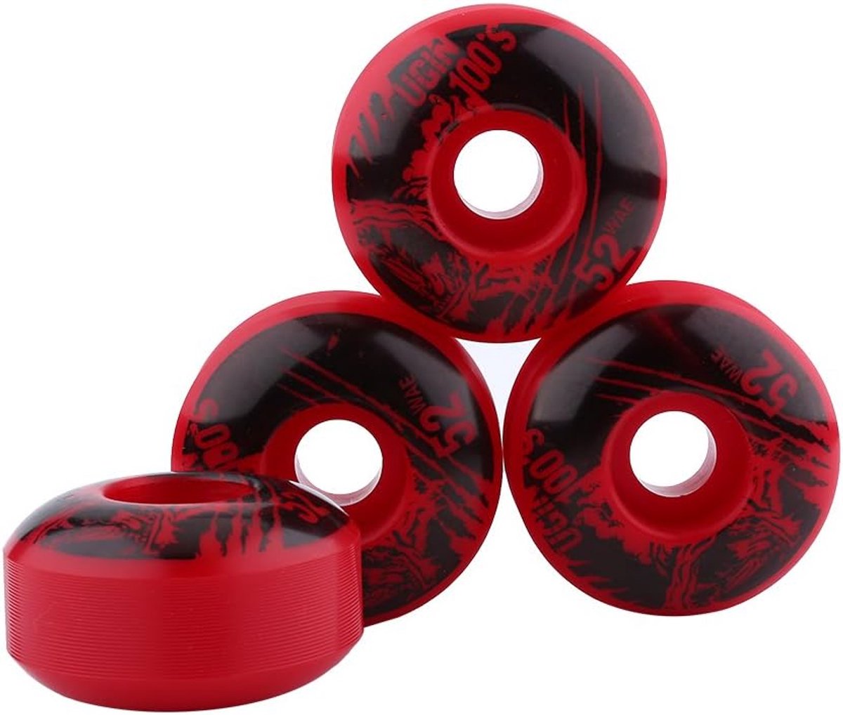 Duurzame 52mm x 30mm CPU CPU-Cruiser Longboard Skateboard Skateboard Wielen 4 stks/Set (Rood)