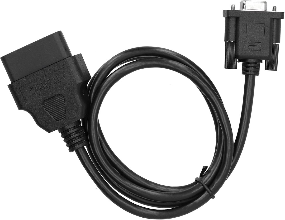 OBD2, 16Pin OBD2 Naar RS232 DB9 Auto Diagnostische Interface Adapter Verlengkabel Connector Cord Vervanging voor Auto Tool