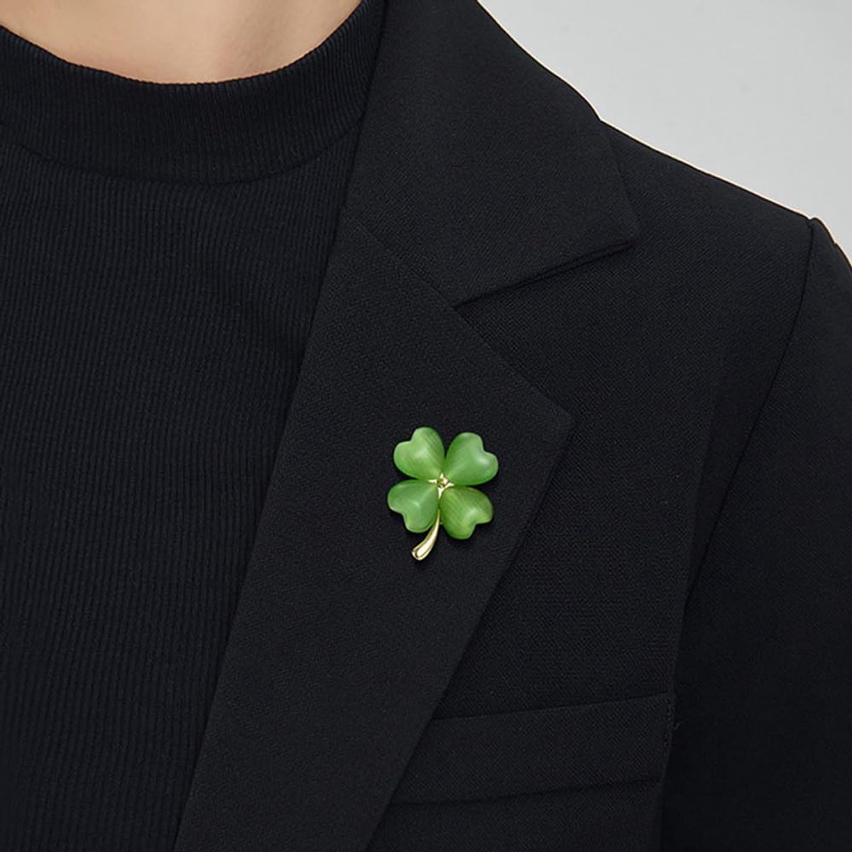 Vier opaalbroche, kattenogen broche, reversketting, tasdecoratie, sieraden, cadeau voor vrouwen en meisjes, groen