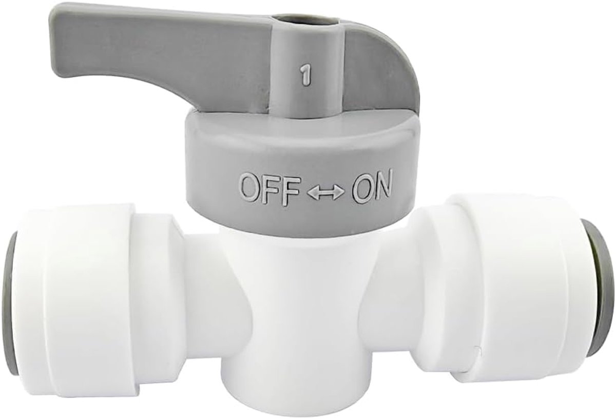 Dailygoods- Kogelklep Hoogwaardige POM - Afsluitkraan - Waterfilter Aansluiting - Inline Afsluitklep - Snelle Verbinding - Veilig en Betrouwbaar - Afs