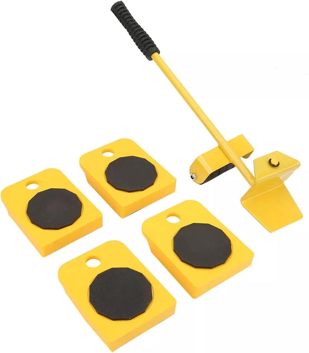 Dailygoods- Meubellifter Heavy Duty - 200kg Draagvermogen - 4 Roller Sliders - Verstelbaar - Gereedschap voor Verplaatsen - Compact en Lichtgewicht -