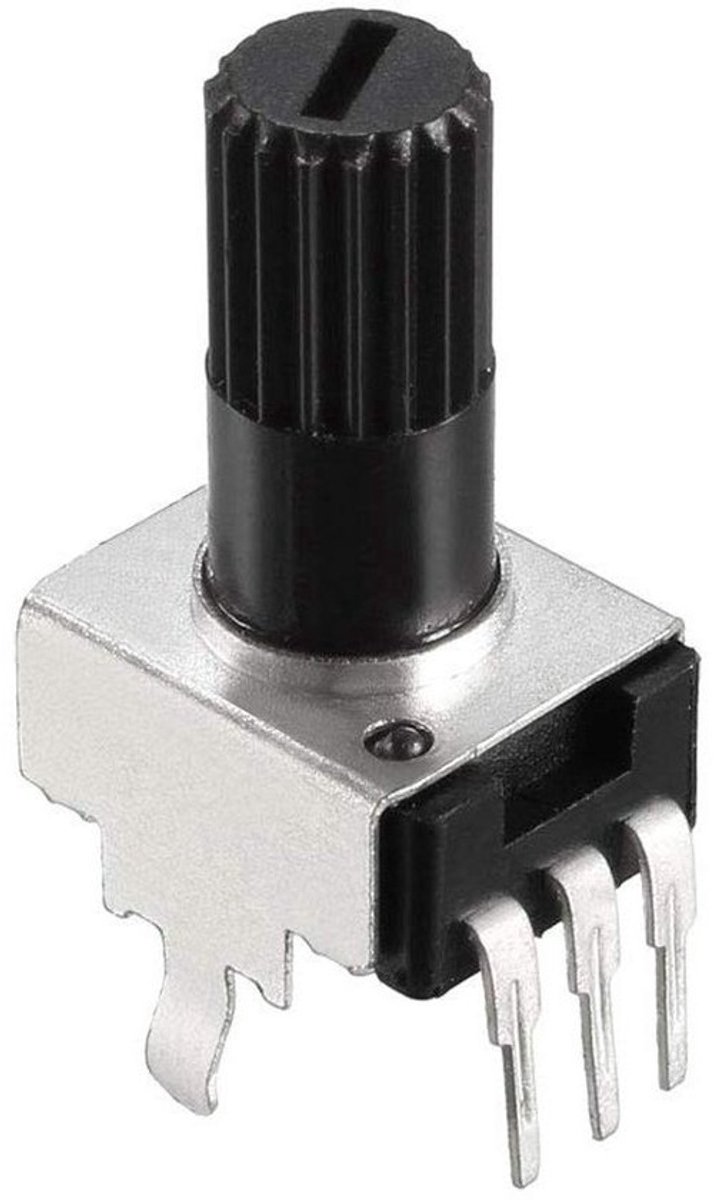 Variabele Weerstand - Potentiometer - Elektronische Projecten - Koolstoflaag - 50K Ohm - Zilverkleurig