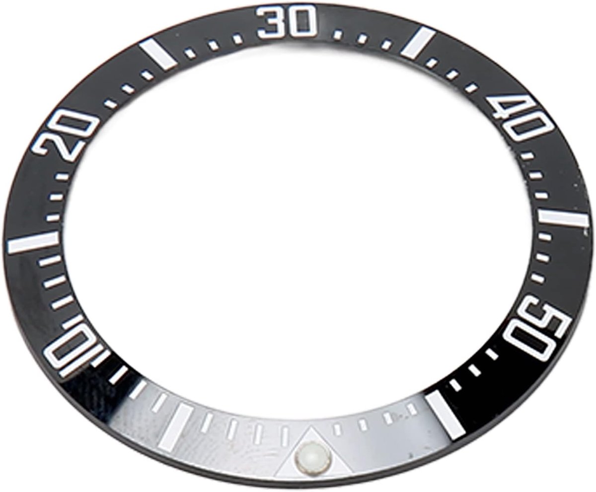 Dailygoods- Horloge Bezel 40mm - Keramische Bezelring - Vervangingsonderdeel - Lichtgevende Schaal - Eenvoudige Montage - Bescherming tegen Krassen -
