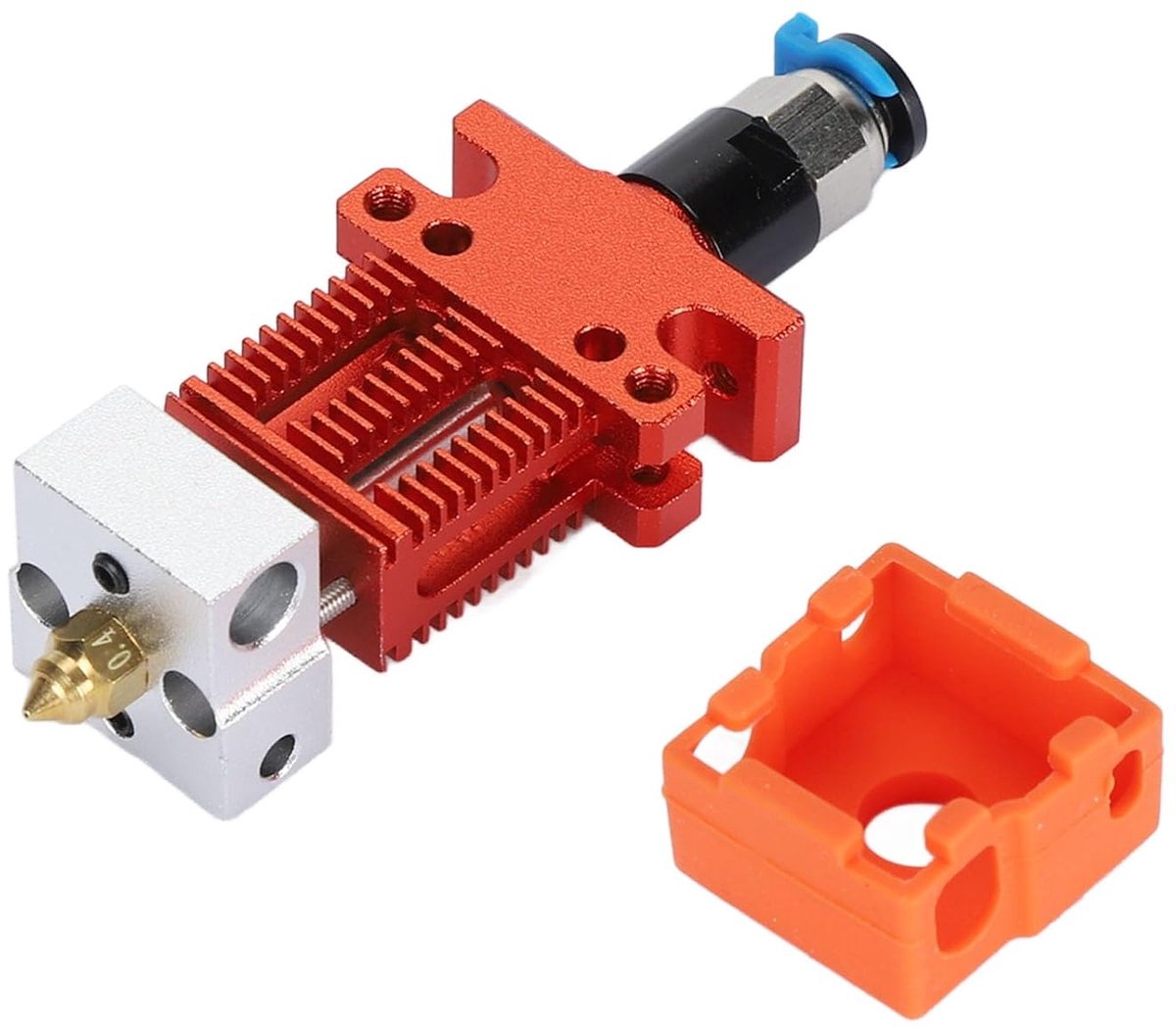 Dailygoods- Hotend Volledig Metalen - Geassembleerde Extruder - Compatibel met CR 6 SE / Ender 3 - Hoge Temperatuurbestendigheid - Duurzaam - Eenvoudi