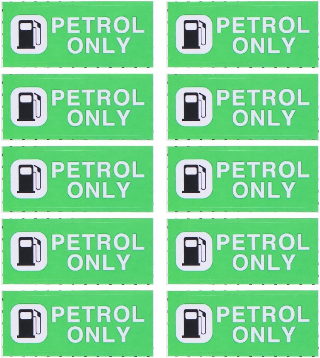 Dailygoods- Benzine Sticker 10 Stuks - Waterdichte Sticker