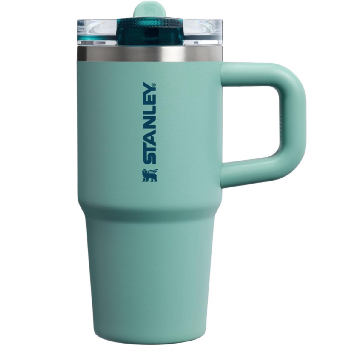 STANLEY Quencher ProTour Flip Straw Tumbler 0.41L (Spring Green) – Lekvrije Drinkbeker/Thermosfles met Rietje & Handvat – BPA Vrij