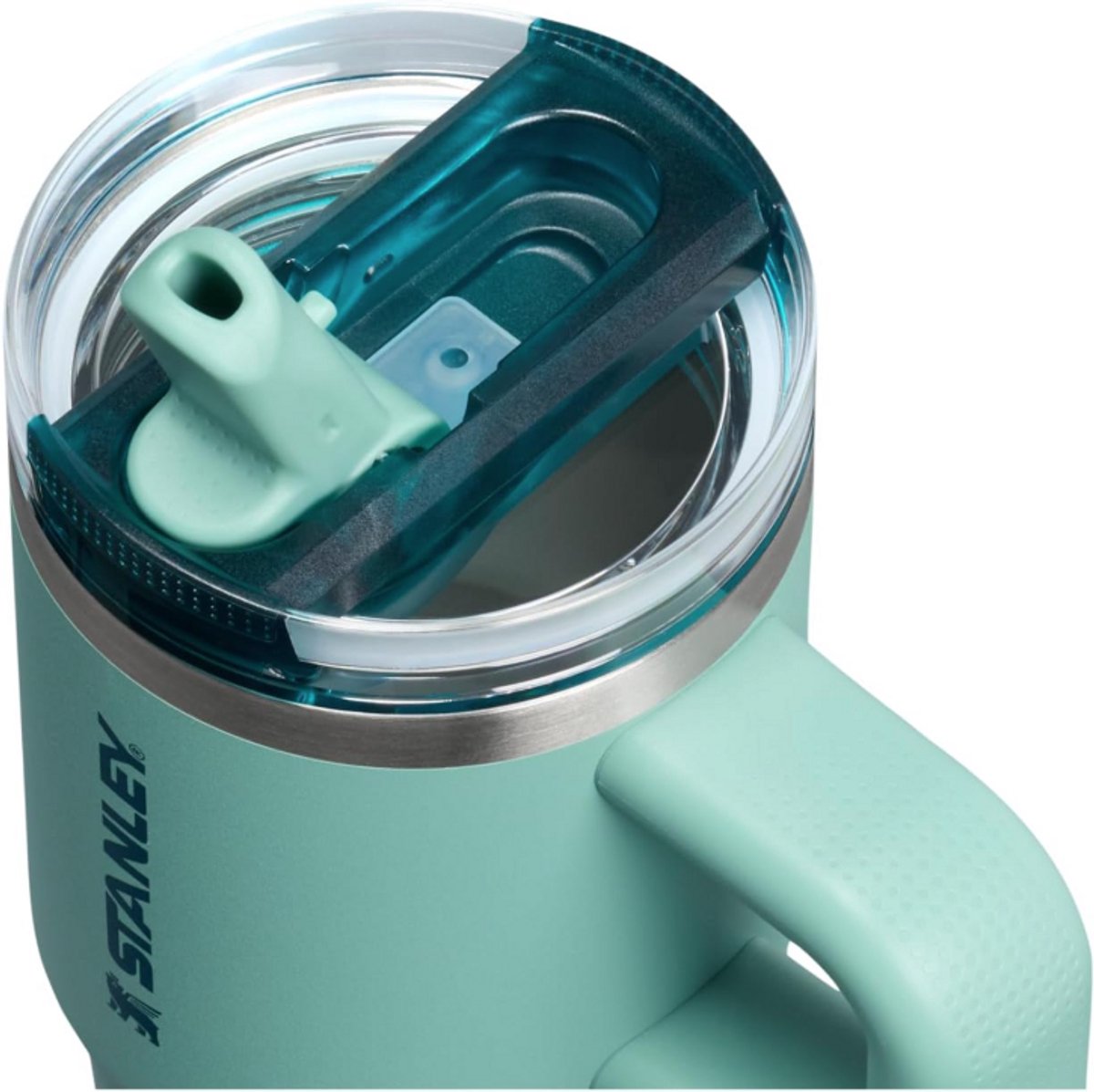 STANLEY Quencher ProTour Flip Straw Tumbler 0.41L (Spring Green) – Lekvrije Drinkbeker/Thermosfles met Rietje & Handvat – BPA Vrij – foto 2