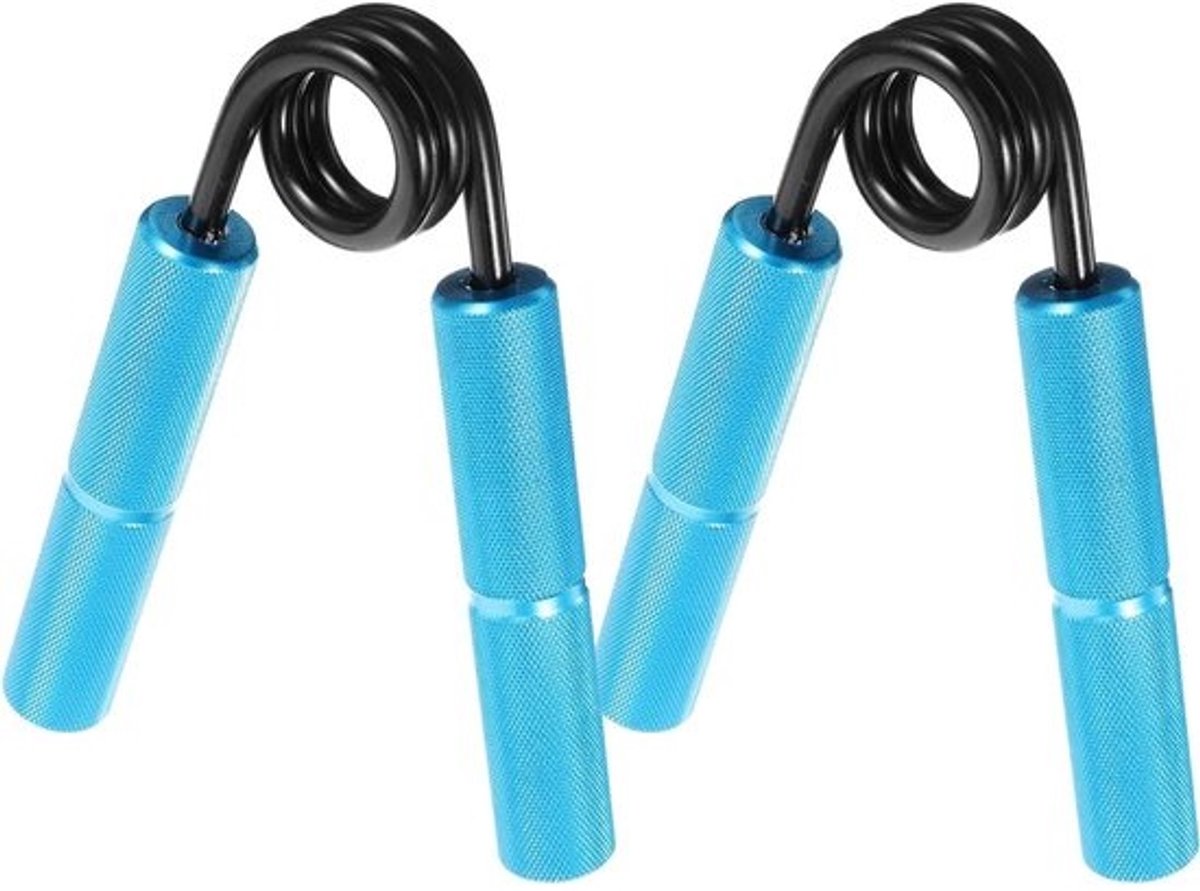 Vinger Trainer - Hand Grip - Kracht Opbouwen - Verenstaal Handvat - 13.5 x 10 cm - Blauw
