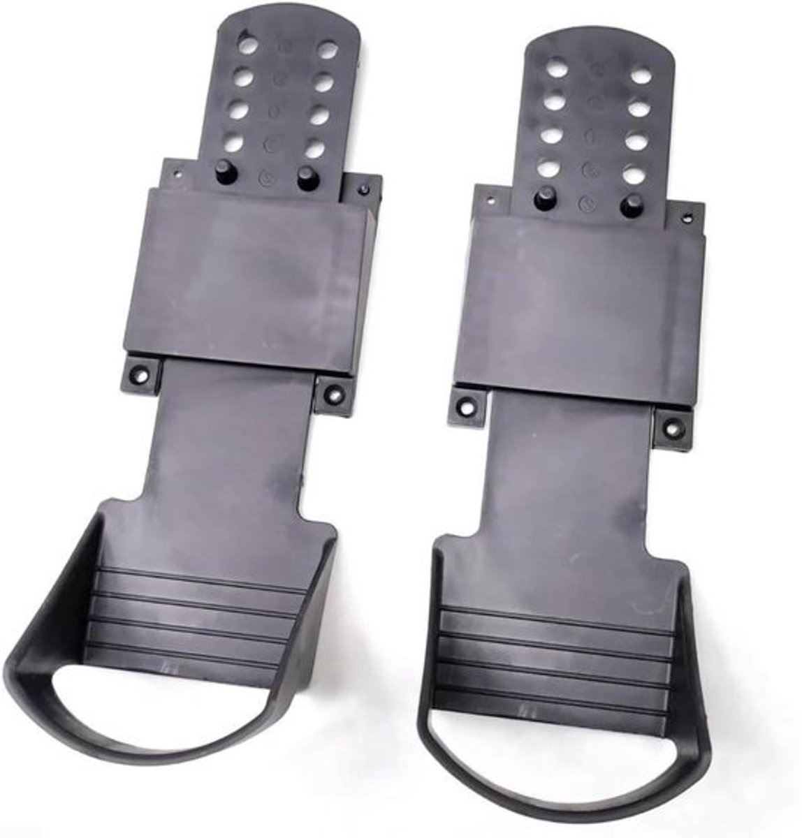 Roeimachine Voetpedalen - Vervangende Pedalen - Verbeterde Training - Universele Compatibiliteit - 30 x 10 cm - Zwart