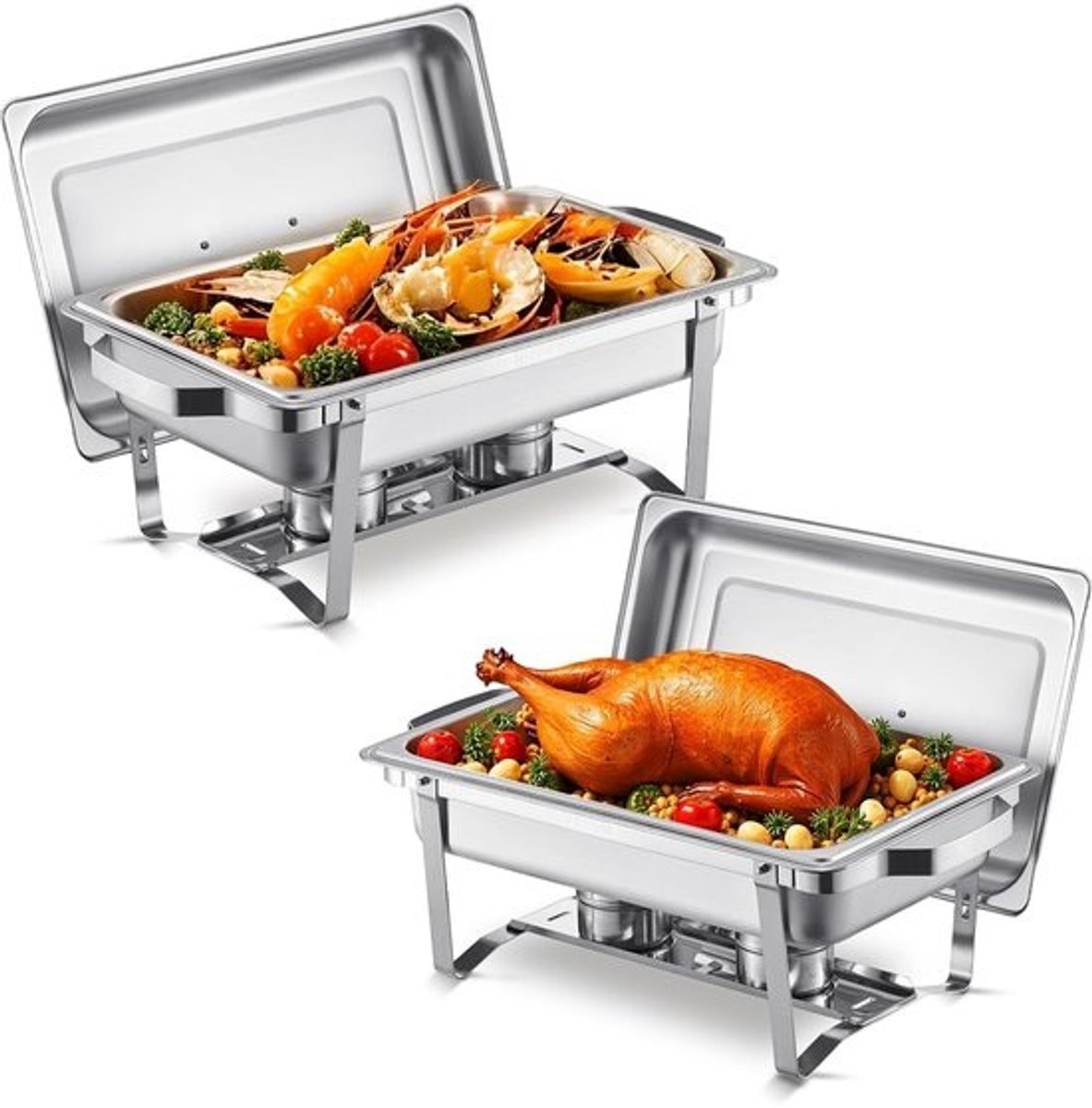 Buffetwarmer - Opwarmapparaat met Kookplaatfunctie - - keuken accessoire