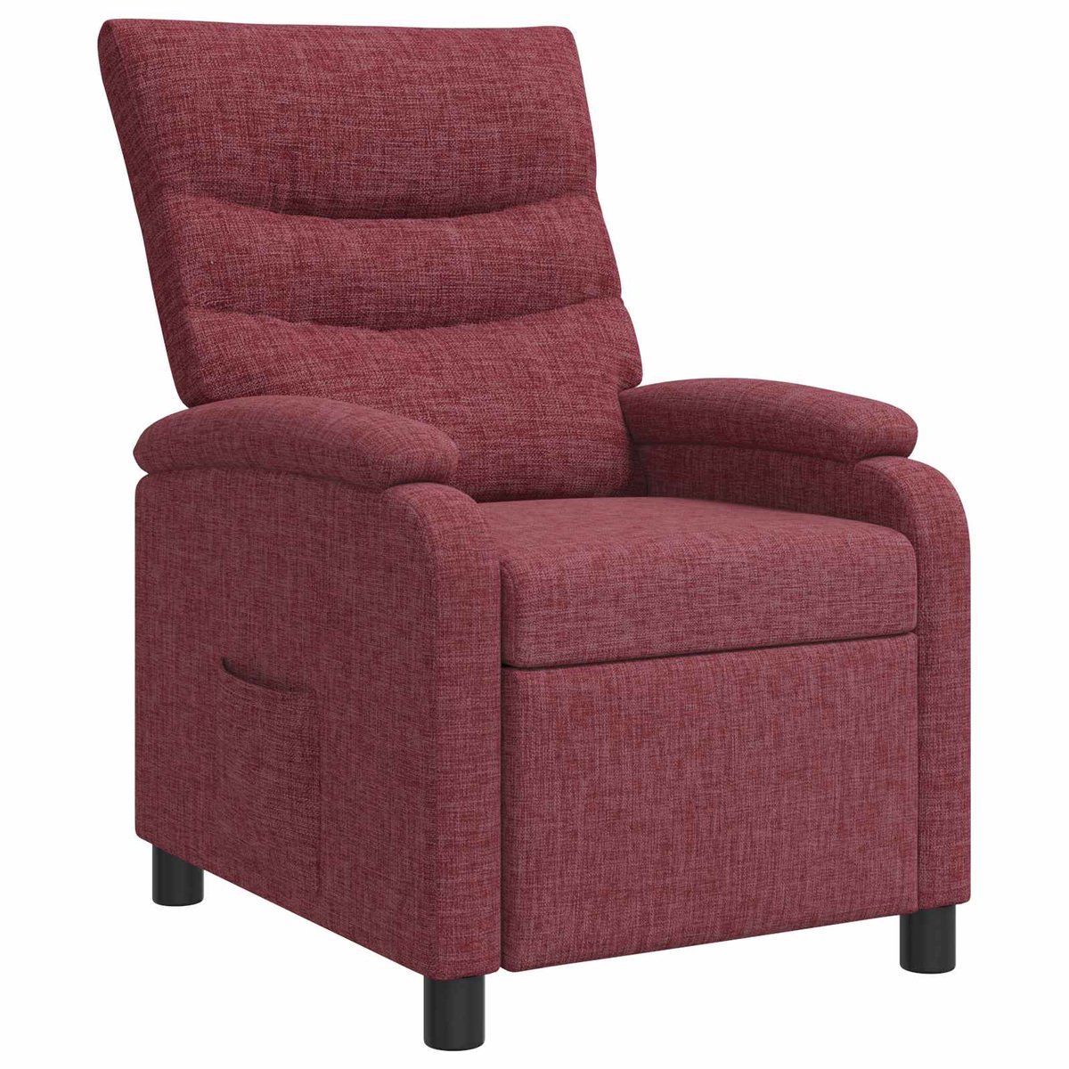 vidaXL Recliner - Wijnrood - Stof