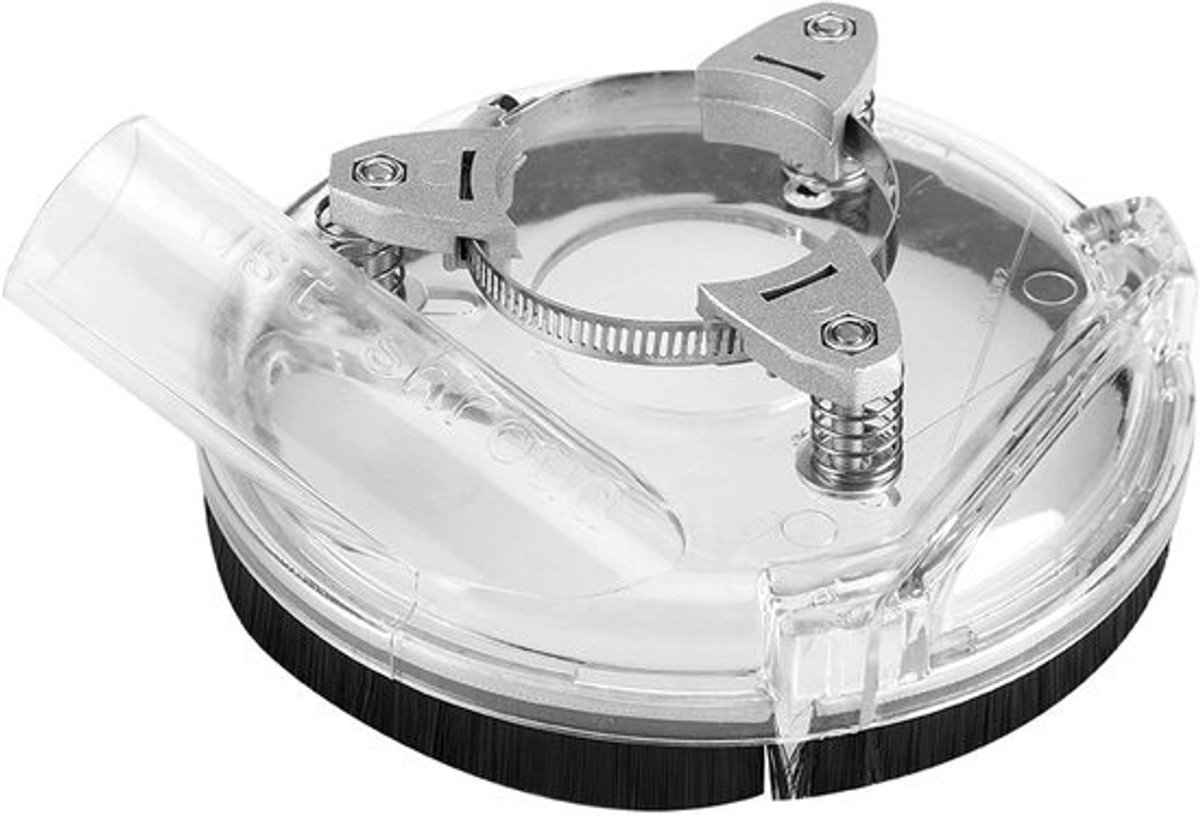 Stofkap Slijper - Stofafscheider Adapter - Stofvrij Werken - Universele Pasvorm - 4 en 5 inch - Zilver