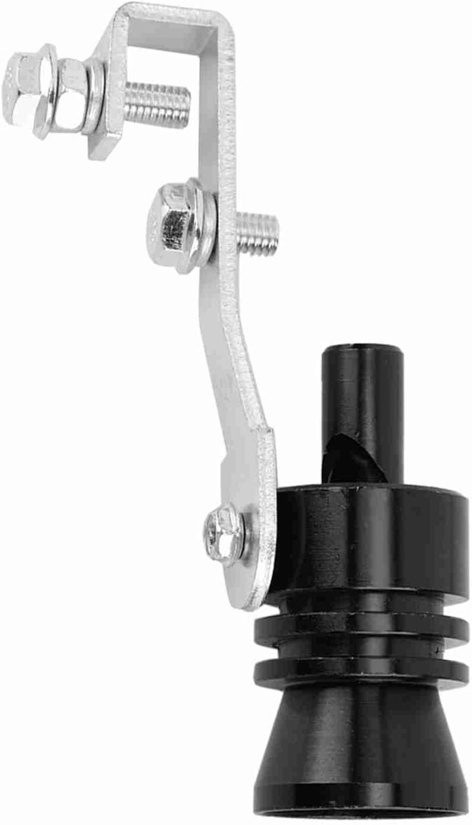 Dailygoods- Turbo Silencer Realistisch Geluidseffect - Geluidsversterker - Aluminium Legering - Zwart - Turbo Simulator - Eenvoudige Montage - Uitlaat