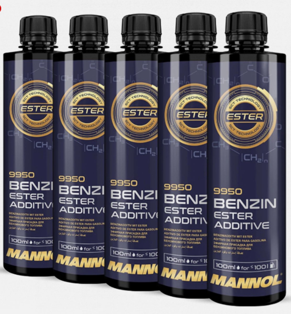 5 Stuks Benzin Ester Additive 450ml - Brandstofbesparing 2-5 % - BPC Autoparts