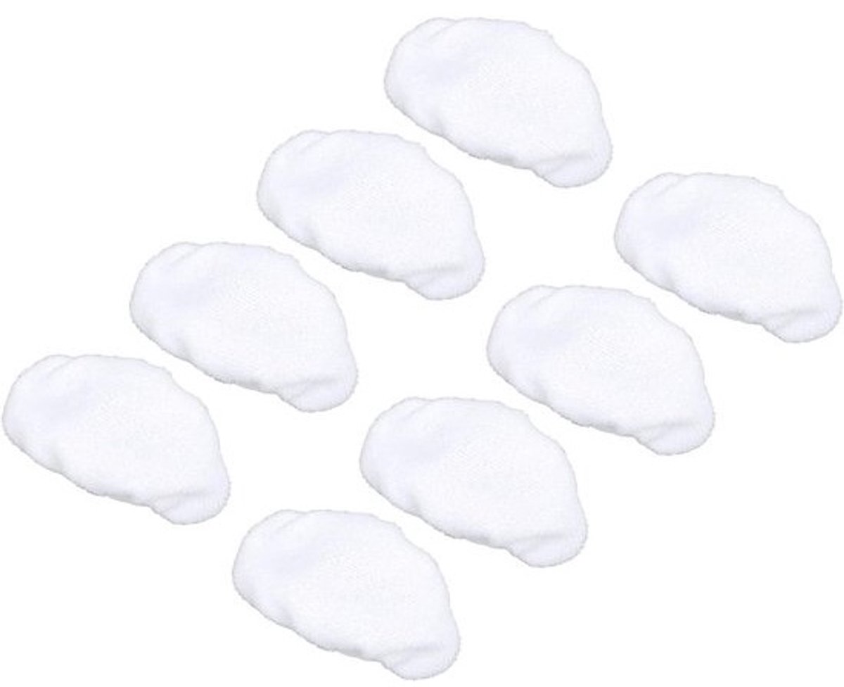 Dailygoods- Vervangingspads wasbaar - 8 stuks - ultrafijne microvezeldoeken - stoomreiniger - herbruikbaar - superieure reinigingskracht - Stoomreinigerdoeken