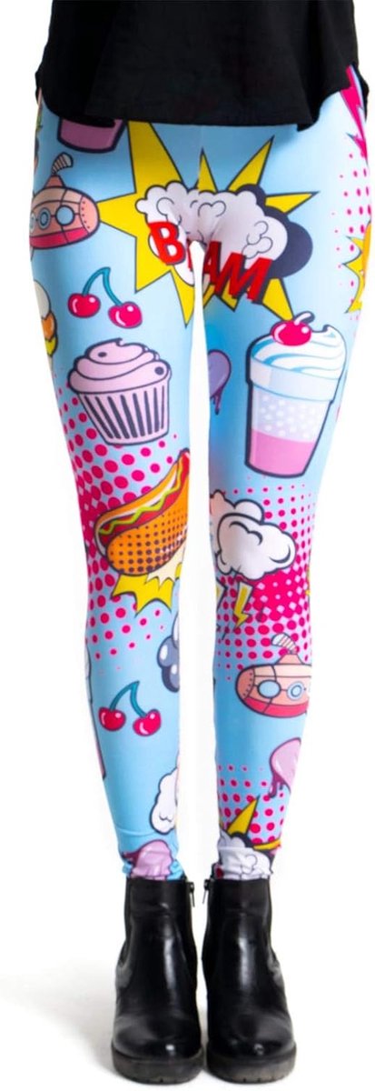 cosey Mevrouw legging bunte bedruckte