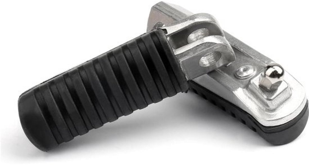 Motorfiets Voetsteunen - Voetsteunen Motor - Comfortabel Rijden - Antislip Rubber - Set van 2 - Zwart