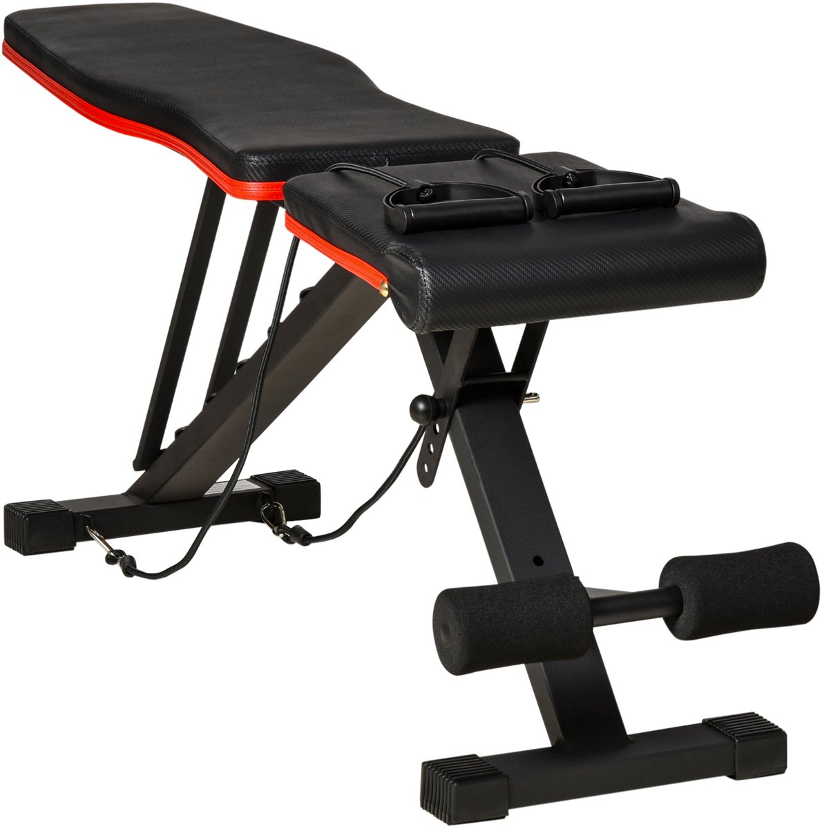 Fitnessbank - Halterbank - Bench Press - Trainingsbank - Verstelbaar - 300 kg Draagkracht - Inklapbaar - Zwart