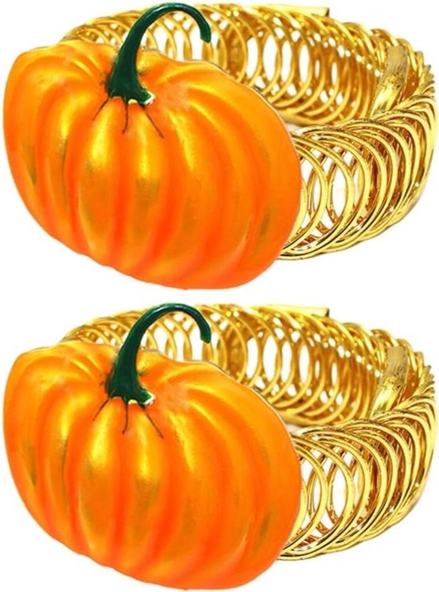 Gordijn Tiebacks - Gordijnbanden Gordijnclips - Gordijnen Decoreren - Pompoen Vorm - 5 cm - Goud