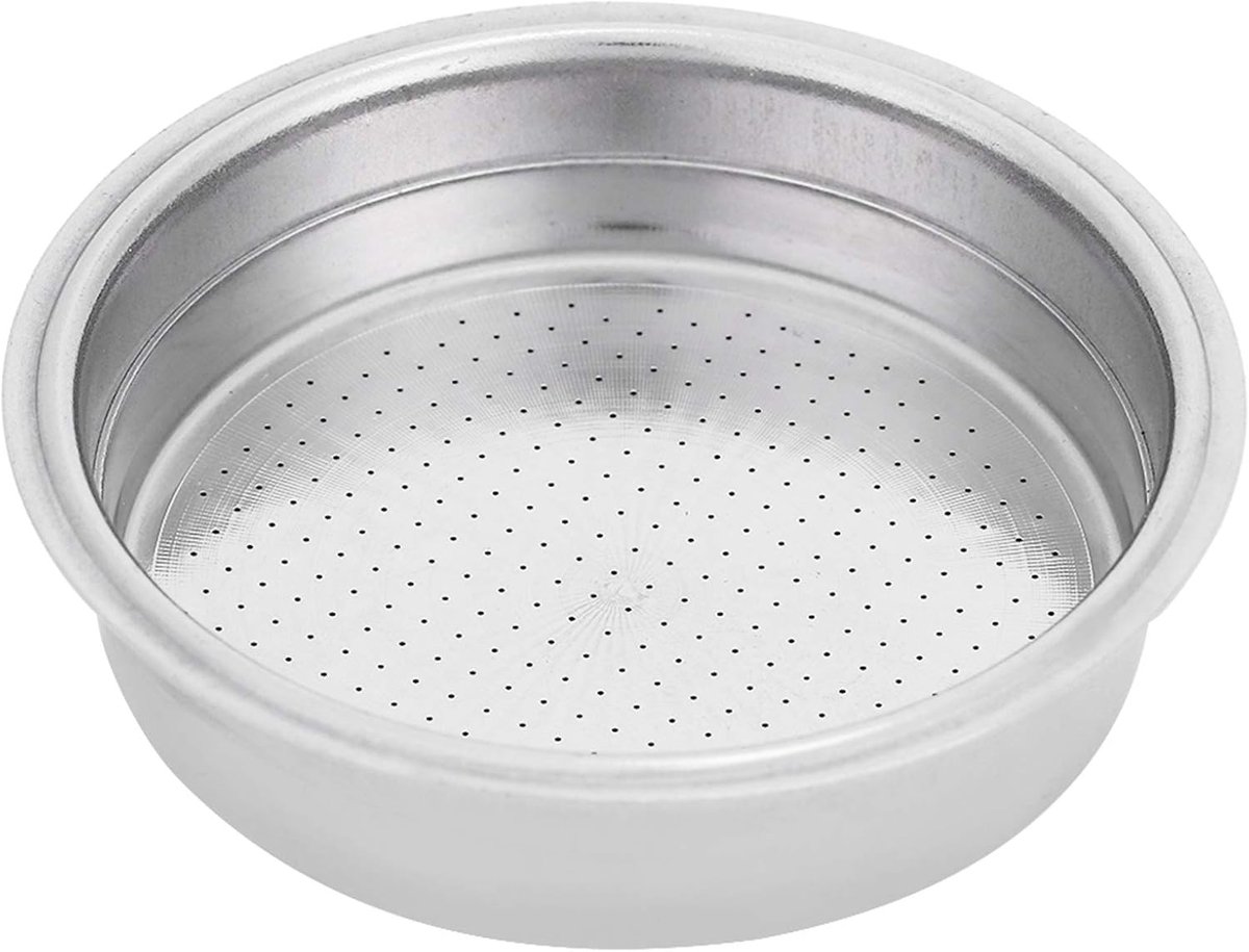 Dailygoods- Koffiefilterhouder Dubbellaags - Roestvrij Staal - Filtermand - Koffiezetapparaat Accessoires - Voor Enkele/Dubbele Kop - Hoogte 16/24 mm