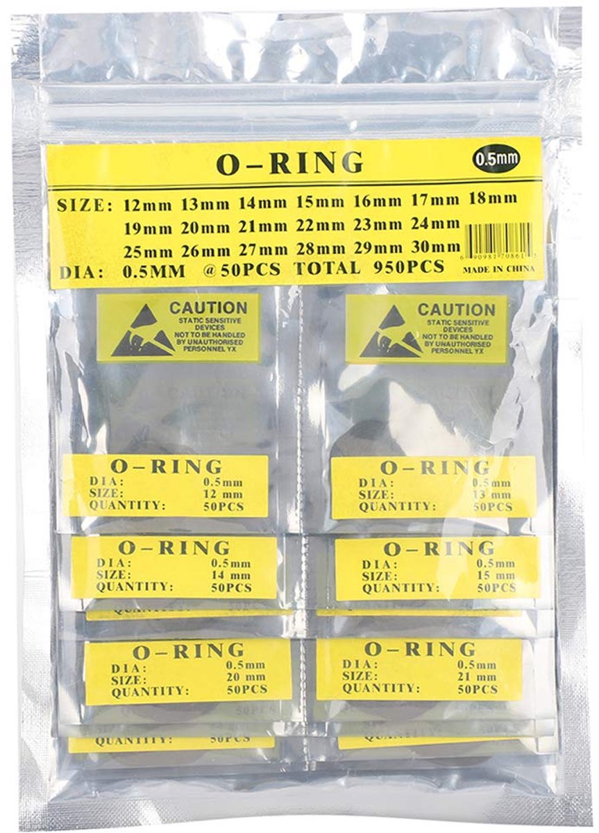 Dailygoods- Horlogepakkingen Set - Rubber Afdichtringen - Waterproof - Slijtvaste Bescherming - Schokbestendig - Voor Reparatie en Onderhoud - Opbergt