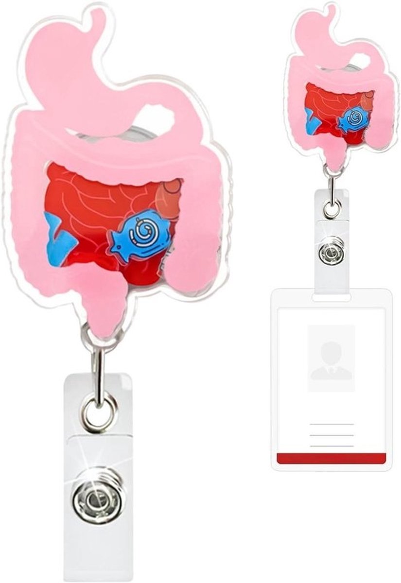 Badgehouder Clip - Naam Badge Kaarthouder - Werkplek Toegang - Uitschuifbare Clip - 3.2 cm Diameter - Maag