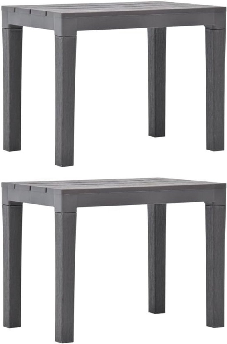 Set van 2 Tuinbanken van Weerbestendig Kunststof