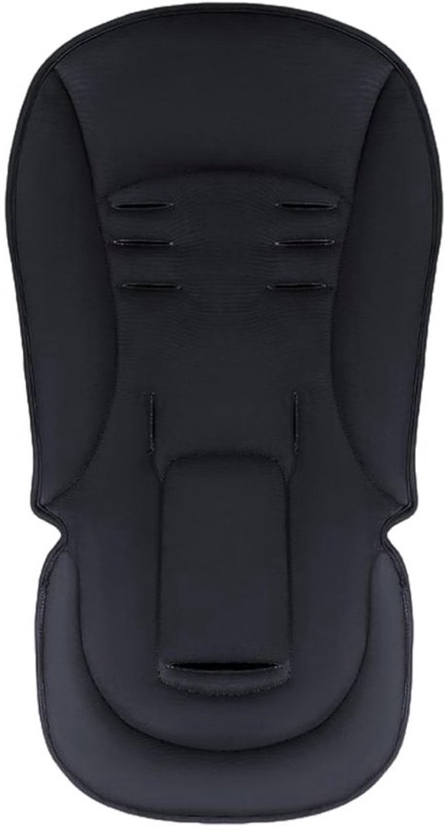 Kinderwagen Inleg - Stoelbekleding Ademend - Comfortabel Reizen - In Hoogte Verstelbaar - 38x78 cm - Zwart