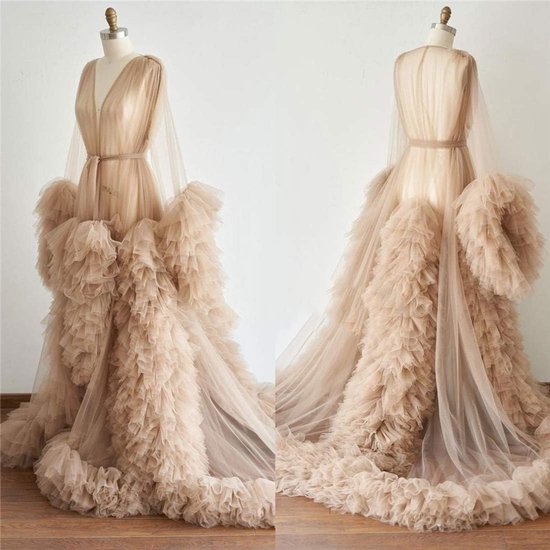 Badjas voor dames, kimono, badjas, zwangerschapsperspectief, RobeTule, zwangerschapsfoto — afbeelding 4