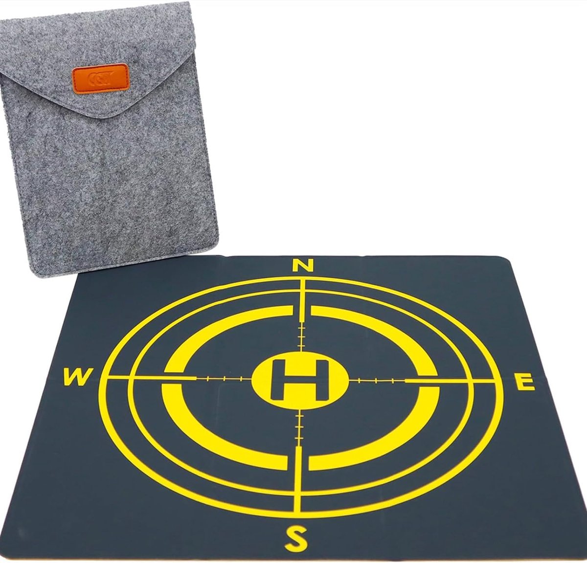 Landing Pad, Universele Waterdichte Draagbare Snel Opvouwbare Landing Mat voor Mini3PRO DJI FPV Royal 3/2Air2/2S, openluchtluchtfotografie dubbelzijdige Landing Pad (geel-48cm) thumbnail 3