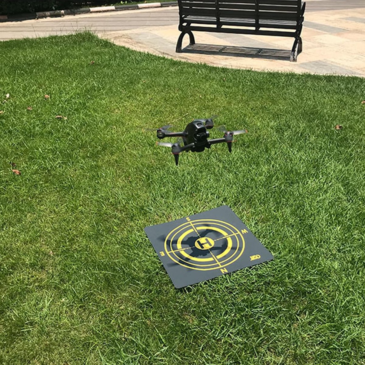 Landing Pad, Universele Waterdichte Draagbare Snel Opvouwbare Landing Mat voor Mini3PRO DJI FPV Royal 3/2Air2/2S, openluchtluchtfotografie dubbelzijdige Landing Pad (geel-48cm) thumbnail 6