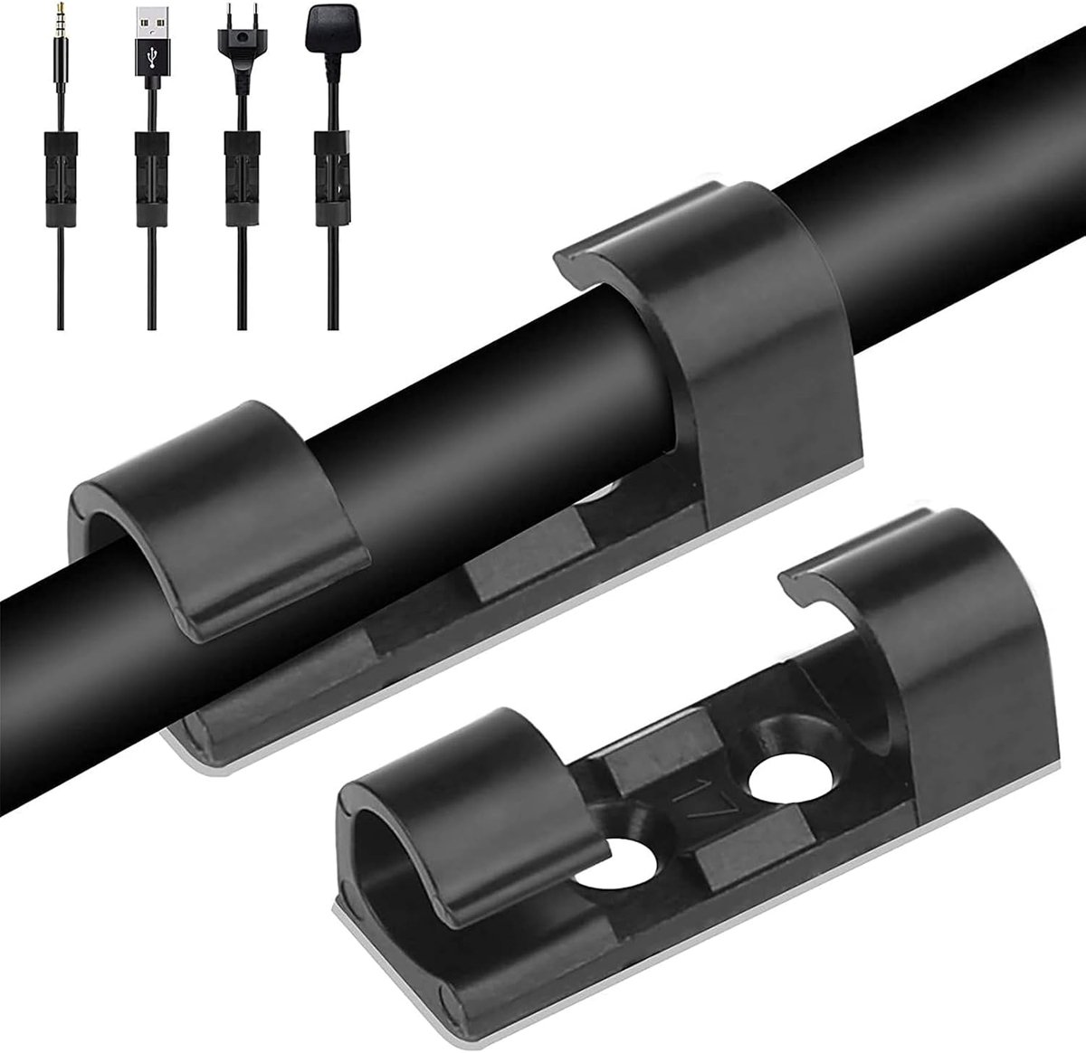 Kabelclips, kabelklemmen, geen spoor kabelmanagement, lichtclips, kabelorganizer, kabelclips voor management, diverse kabels