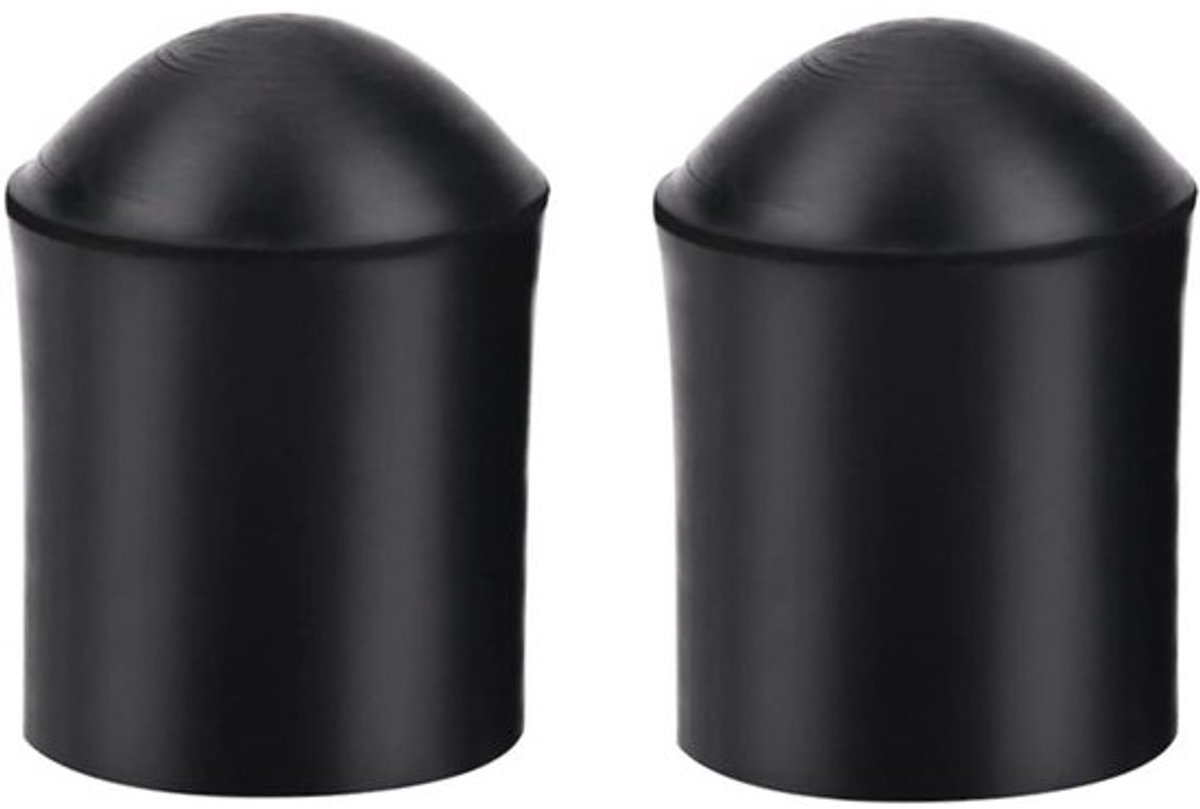 Contrabas Eindpin Beschermers - Rubberen Tipafdekking - Bescherming Instrument - Antislip Ontwerp - 2 Stuks - Zwart