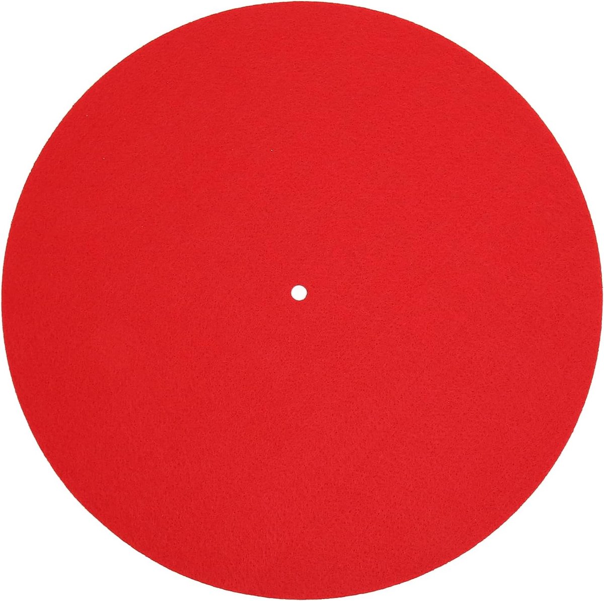 Dailygoods- Platenspeler Mat Antistatisch - Vilt - Diameter 300 mm - Vermindert Trillingen - Verhoogt Hechting - Diepe Klank