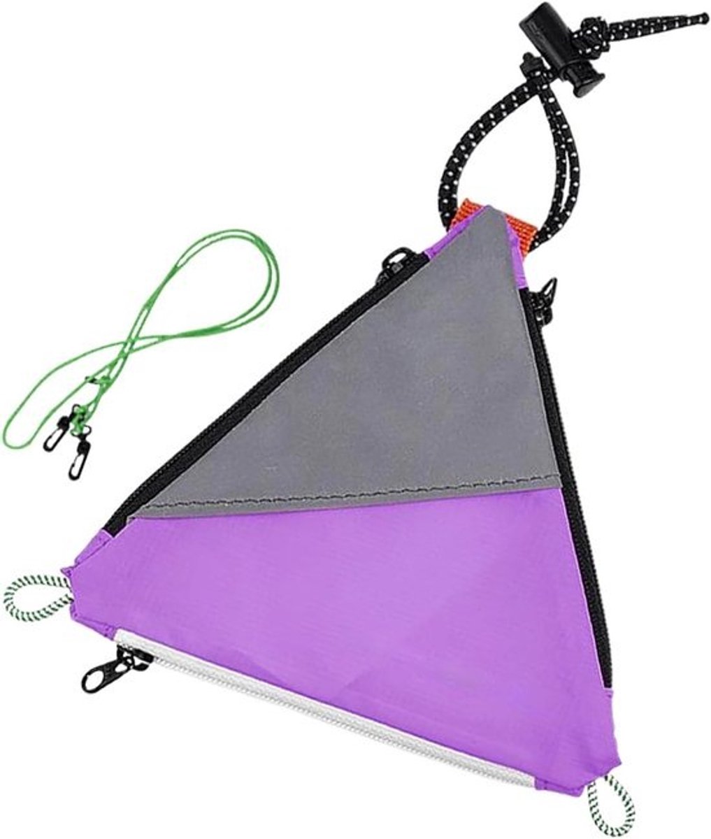 Fietstas - Fietsframe tas - Veilig opbergen - Waterdicht reflecterend - 14 x 14 cm - Lila